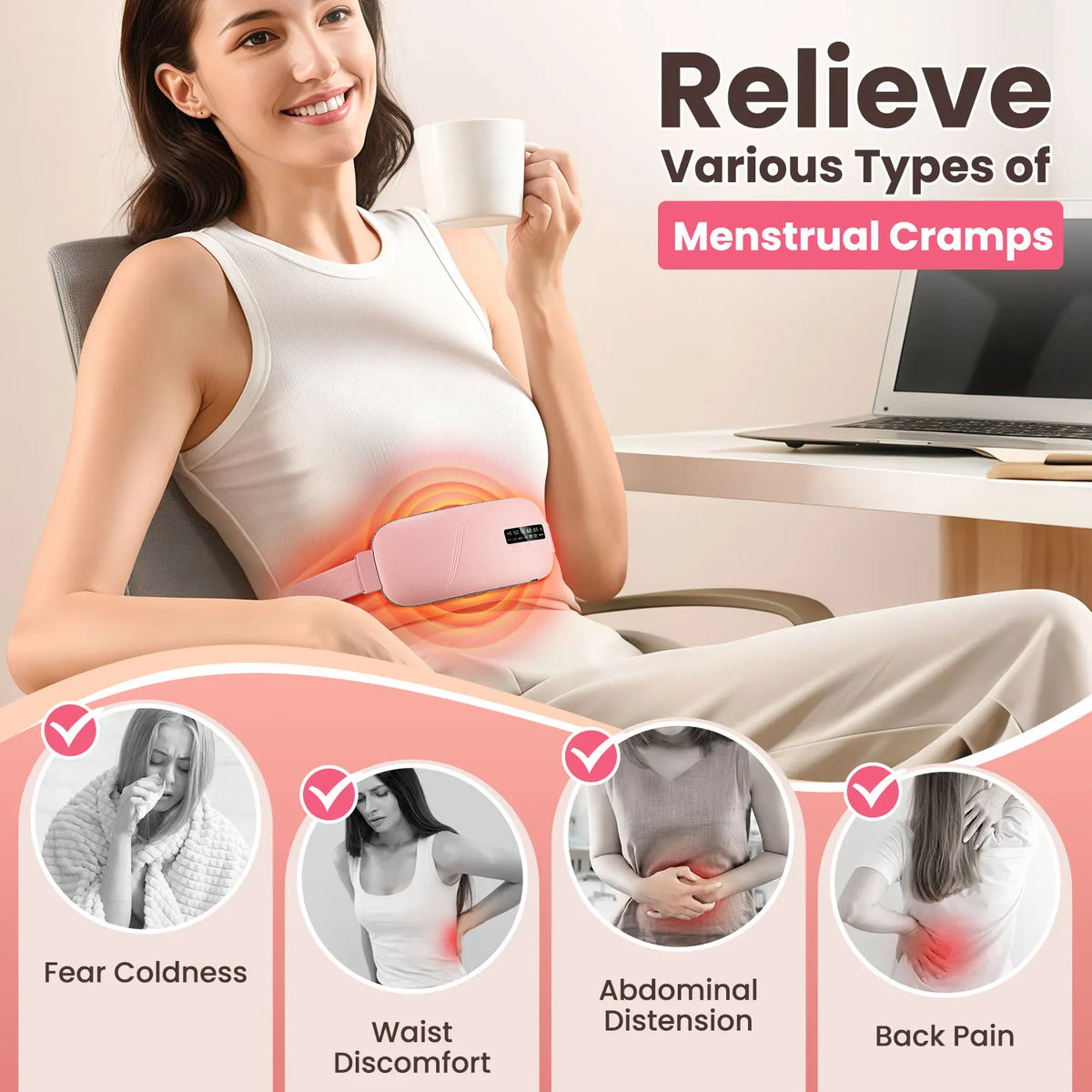 Cordless Soothing Cramp Relief Belt